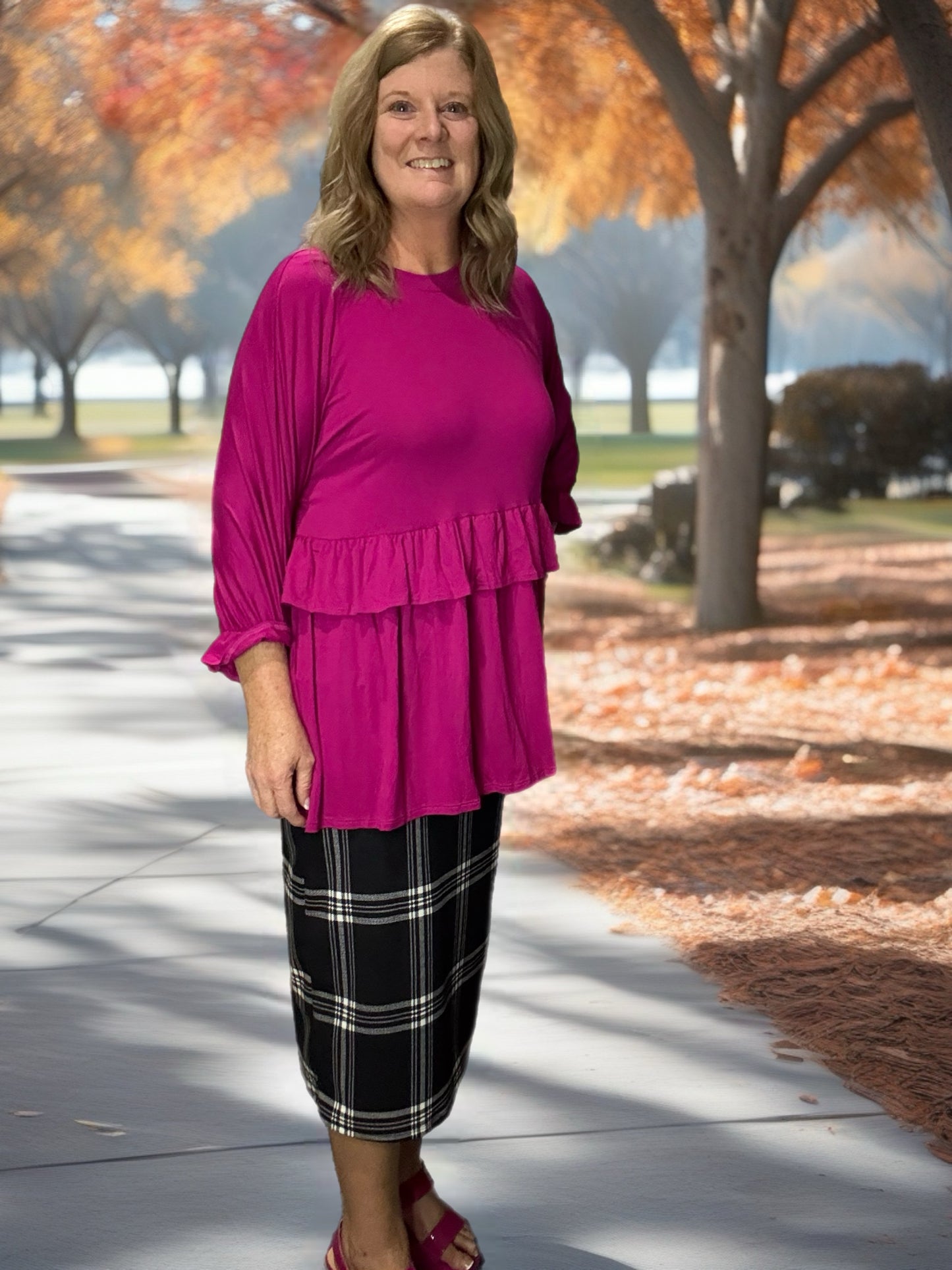 Black Plaid 32"/33"  & 27"/29"Skirt