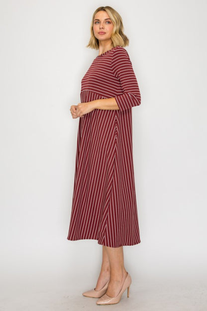 Haley-Striped Dress-6 Colors