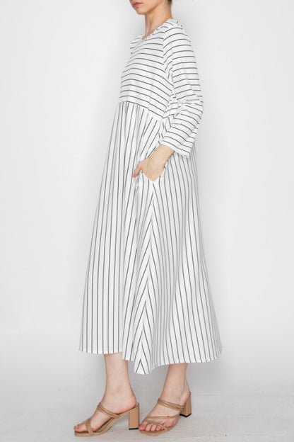 Haley-Striped Dress-6 Colors