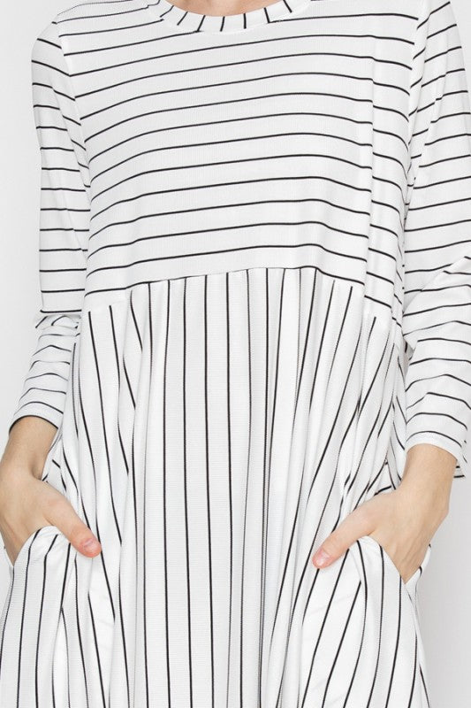 Haley-Striped Dress-6 Colors
