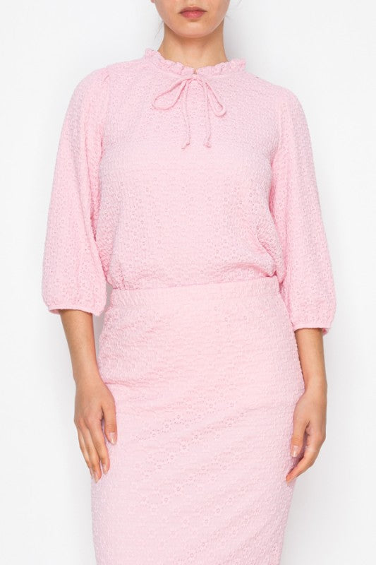 Textured Lace Skirt-3 Colors