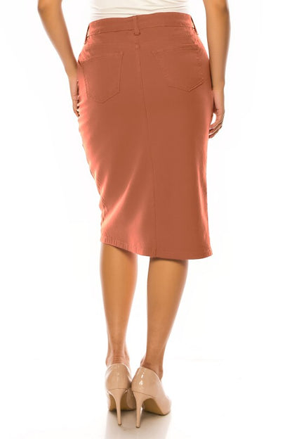 Be-Girl Midi Twill Colors Denim-5 Colors