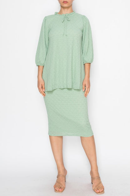 Textured Lace Skirt-3 Colors