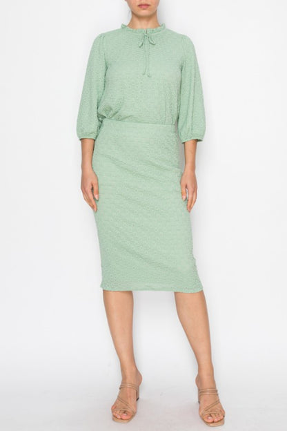 Textured Lace Skirt-3 Colors