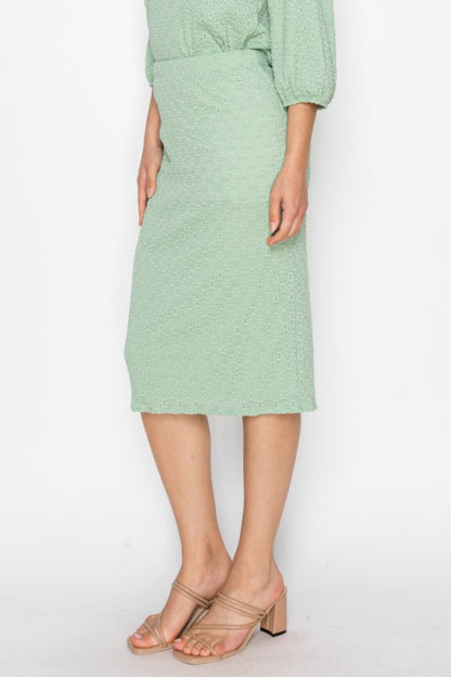 Textured Lace Skirt-3 Colors