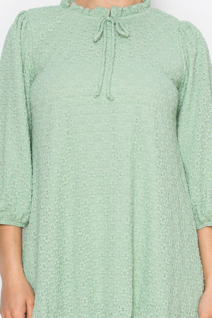 Textured Lace Tunic-3 Colors