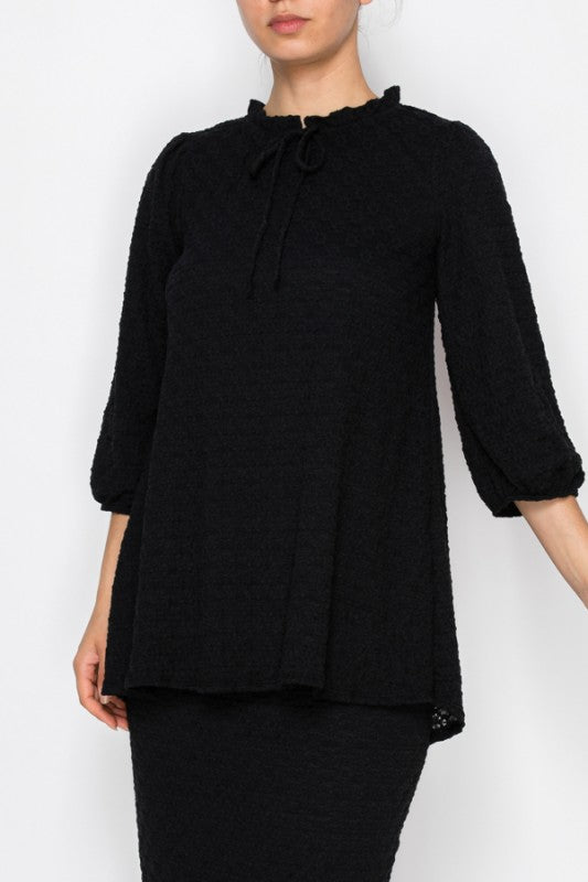 Textured Lace Tunic-3 Colors
